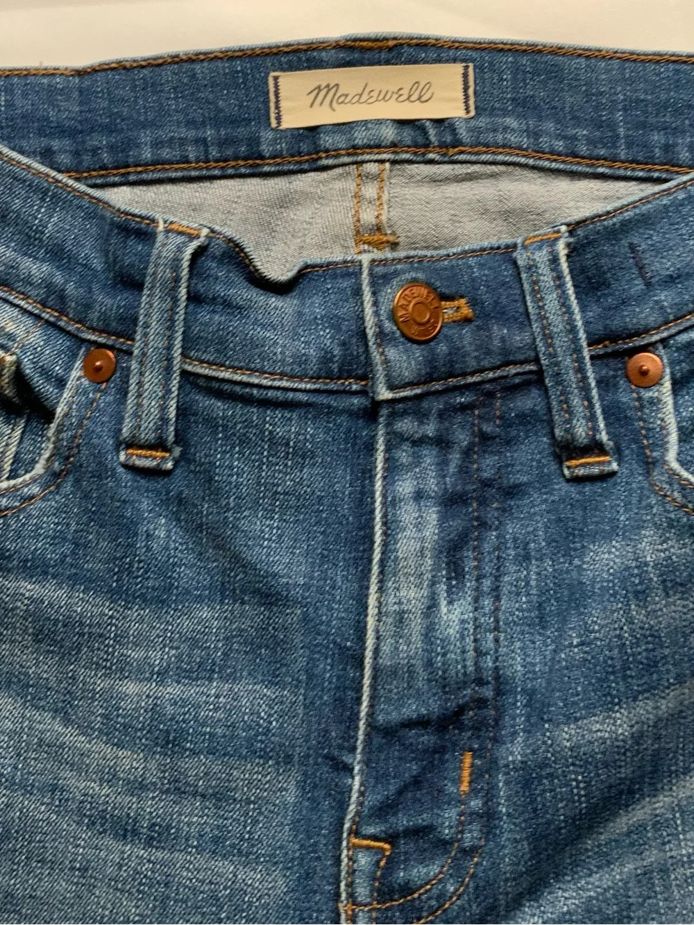 Madewell Jeans Lot of 2 Size 29 Petite High Rise Skinny Curvy Distressed Denim